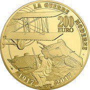 200 Euros Modern Warfare, France, 2017 reverse image