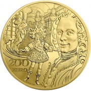 200 Euros Baroque and Rococo era, France, 2018 reverse image