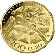 200 Euros Eiffel Tower, France, 2019 reverse image