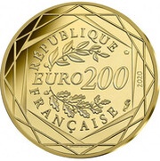 200 Euros The circle of Smurfs obverse image