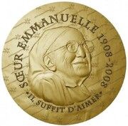 200 Euros Sœur Emmanuelle, France, 2020 reverse image