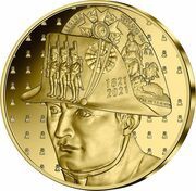 200 Euros Death of Napoléon Bonaparte, France, 2021 reverse image