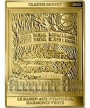 200 Euros Le Bassin aux nymphéas, harmonie verte, France, 2022 reverse image