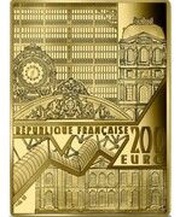 200 Euros Jeune fille qui souffle dans une pipe de verre obverse image
