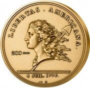 200 Euros Libertas Americana, France, 2023 reverse image