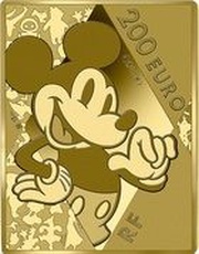 200 Euros Mickey Mouse and this friends obverse image