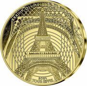 200 Euros JO 2024 Paris - Eiffel Tower, France, 2024 reverse image