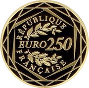 250 Euros Marianne liberty obverse image