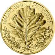 250 Euros Oak tree, France, 2020 reverse image