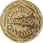 250 Euros Harry Potter, Quidditch obverse image