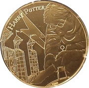 250 Euros Harry Potter, Quidditch, France, 2021 reverse image