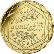 250 Euros Harry Potter, Vif d'or obverse image