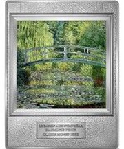 250 Euros Le Bassin aux nymphéas, harmonie verte, France, 2022 reverse image
