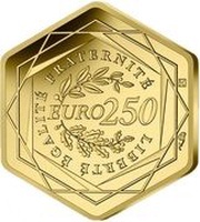 250 Euros Olympic Games, Paris 2024 - France 2023, France, 2023 reverse image