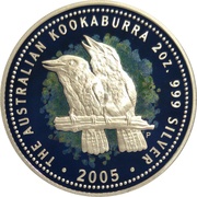 2 Dollars - Elizabeth II 4th Portrait - Australian Kookaburra, Australia, 2005-2006 reverse image
