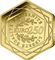 250 Euros Olympic Games, Paris 2024 - Hercule, France, 2024 reverse image