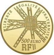 500 Euros Gustave Eiffel obverse image