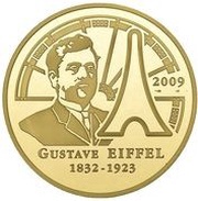 500 Euros Gustave Eiffel, France, 2009 reverse image