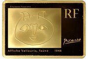 500 Euros Pablo Picasso, gold obverse image