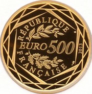 500 Euros Gold Bullion obverse image