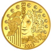 500 Euros Élysée Treaty, France, 2013 reverse image