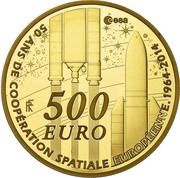 500 Euros European Space Agency obverse image