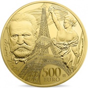500 Euros Age of Iron and Glass, France, 2017 reverse image