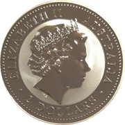 2 Dollars - Elizabeth II 4th Portrait - Kookaburra obverse image