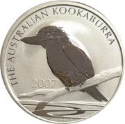 2 Dollars - Elizabeth II 4th Portrait - Kookaburra, Australia, 2006-2007 reverse image