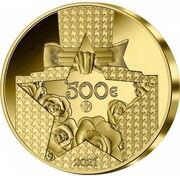 500 Euros Dior, France, 2021 reverse image