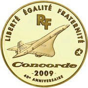1000 Euros Concorde obverse image