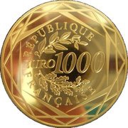 1000 Euros Hercules obverse image