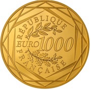 1000 Euros Hercules obverse image