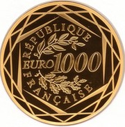 1000 Euros Marianne égality obverse image