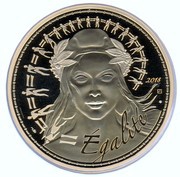 1000 Euros Marianne égality, France, 2018 reverse image