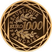 1000 Euros Marianne fraternity obverse image