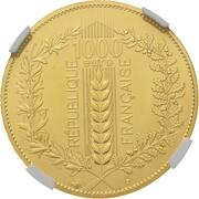 1000 Euros Le laurier obverse image