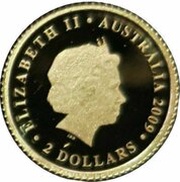 2 Dollars - Elizabeth II 4th Portrait - 2010 FIFA World Cup - Gold Proof obverse image