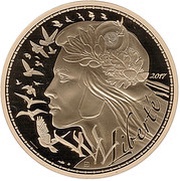5000 Euros Marianne Liberty, France, 2017 reverse image