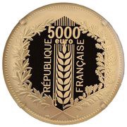 5000 Euros Le laurier obverse image