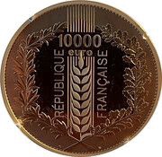 10 000 Euros Napoléon Bonaparte obverse image