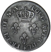 3 Sous Louis XVI obverse image