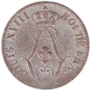 10 Centimes - Louis XVIII obverse image