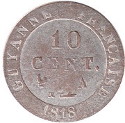 10 Centimes - Louis XVIII reverse image