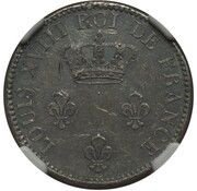 2 Sous Colonie de Cayenne; Louis XVIII; Pattern obverse image
