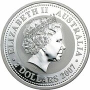 2 Dollars - Elizabeth II 4th Portrait - Year of the Ox - Silver Bullion Coin obverse image