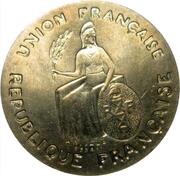 1 Franc Essai, incuse design obverse image