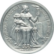 1 Franc Piedfort Essai obverse image
