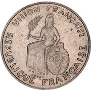 2 Francs Essai, raised design obverse image