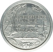 2 Francs Piedfort Essai, France, 1949 reverse image